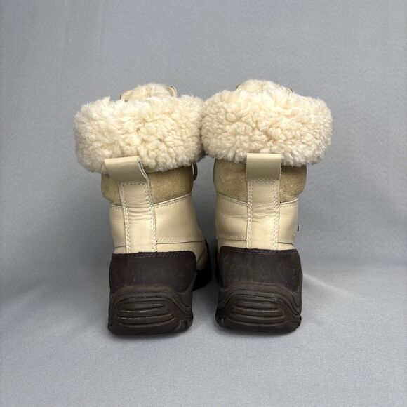 Womens UGG Boots Sz 8 Sand Adirondack II Fur Cuff Snow Water Weather-Proof $250 - Picture 3 of 15